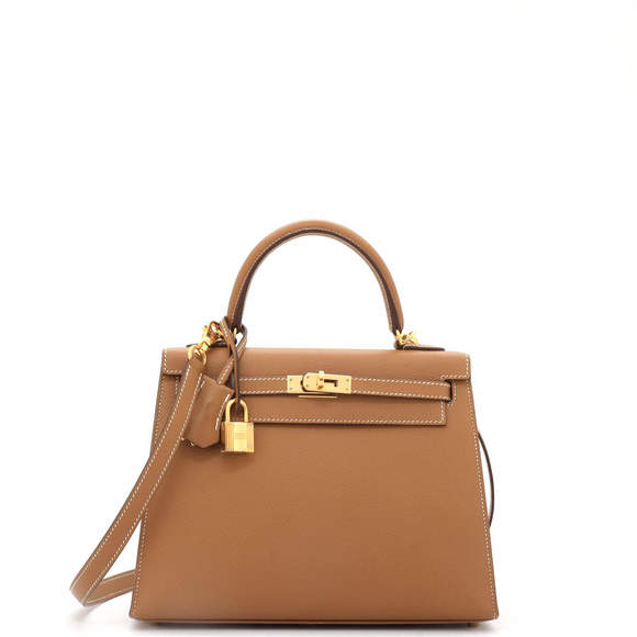 Hermes Kelly 25 Brown Epsom with Gold Hardware - Picture 1 of 8
